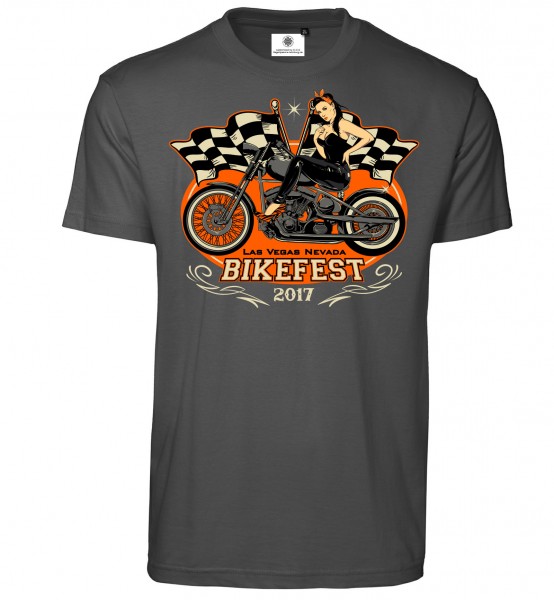 Bedrucktes Herren Biker T-Shirt Bikefest 2017