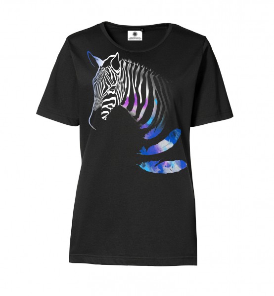 Bedrucktes Damen T-Shirt mit Motiv Cute Zebra