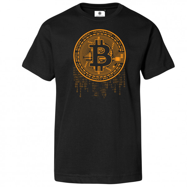 Bedrucktes Herren Crypto T-Shirt Bitcoin