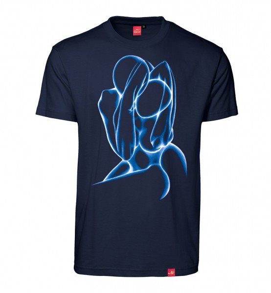 Herren T-Shirt "Silhouette of Passion" (blue/navy)