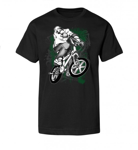 Bedrucktes Herren Streetwear T-Shirt Headless BMX