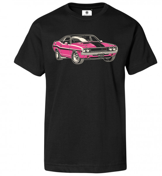 Bedrucktes Herren Muscle Car T-Shirt Dodge Challenger