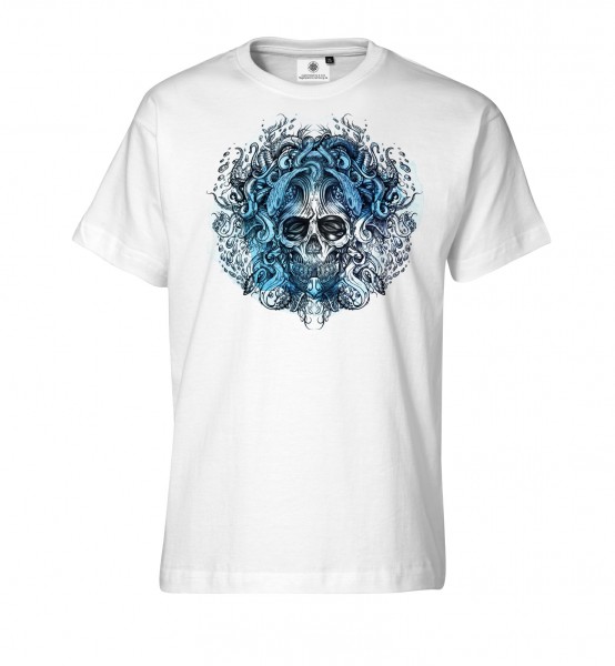 Bedrucktes Herren T-Shirt Tentacle Skull