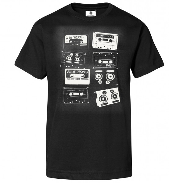 Bedrucktes Herren Musik T-Shirt 80er Tapes