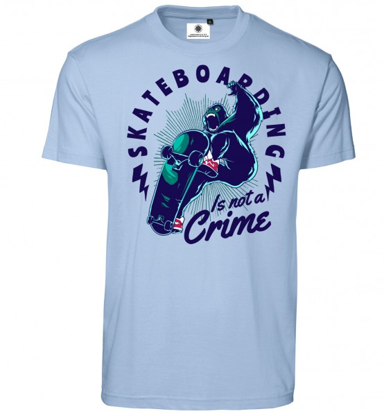 Bedrucktes Herren T-Shirt Skateboarding is not a Crime