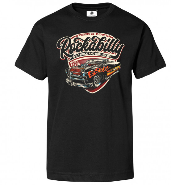 Bedrucktes Herren Rock´n´Roll T-Shirt Rockabilly Kicks