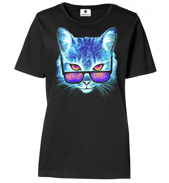 Bedrucktes Damen Katzen T-Shirt Catismatic