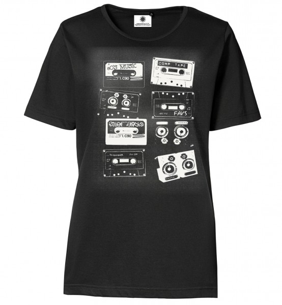 Bedrucktes Damen Musik T-Shirt 80er Tapes