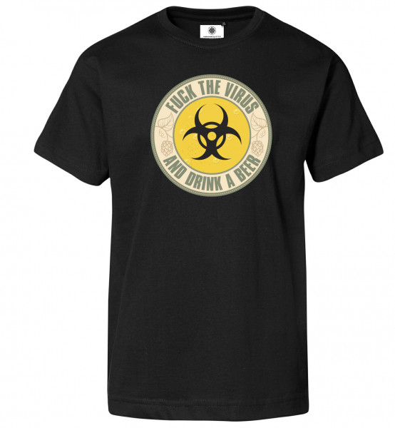 Bedrucktes Herren Corona T-Shirt Fuck the Virus