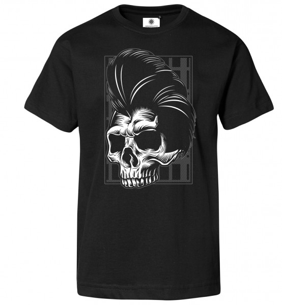 Bedrucktes Herren Rock´n´Roll T-Shirt Rockabilly Skull