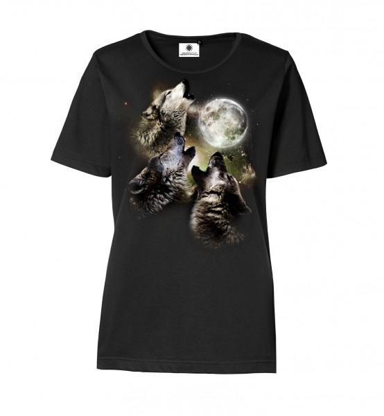 Bedrucktes Damen T-Shirt mit Motiv CryWolves