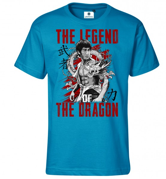 Bedrucktes Herren Bruce Lee T-Shirt The Legend of the Dragon