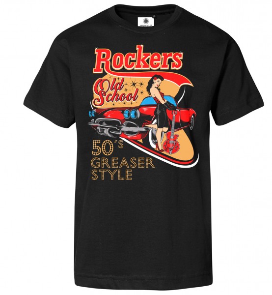 Bedrucktes Herren Old School T-Shirt Rockers