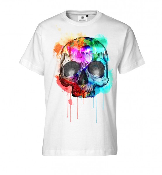 Bedrucktes Herren T-Shirt mit Motiv Colorful Death