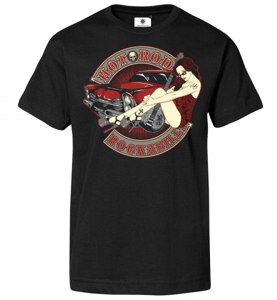 Bedrucktes Herren T-Shirt Hot Rod Rockabilly