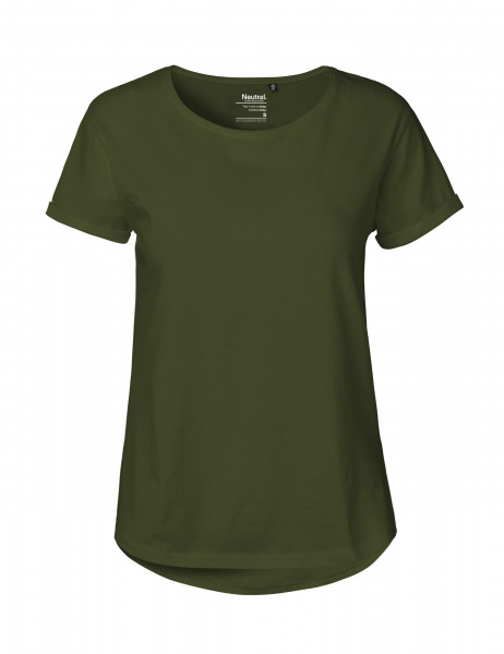 Neutral Ladies Roll Up Sleeve T-Shirt