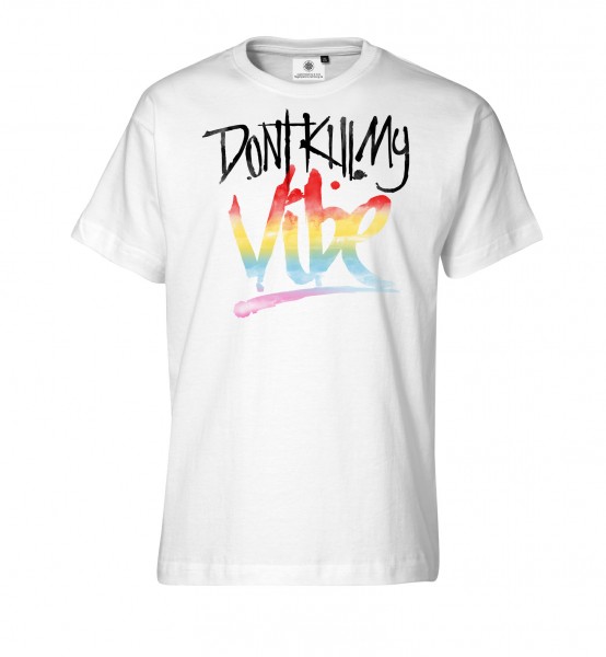 Bedrucktes Herren Streetwear T-Shirt mit Spruch Don´t kill my Vibe