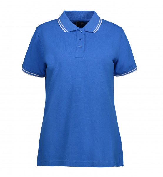 ID 0523 Stretch Poloshirt Kontrast für Damen