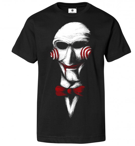 Bedrucktes Herren Saw Horror T-Shirt Let´s Play a Game