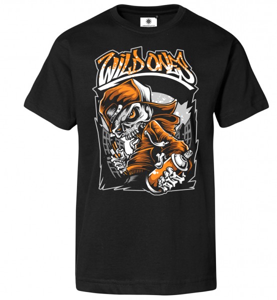 Bedrucktes Herren Graffiti Streetart T-Shirt Wild Ones