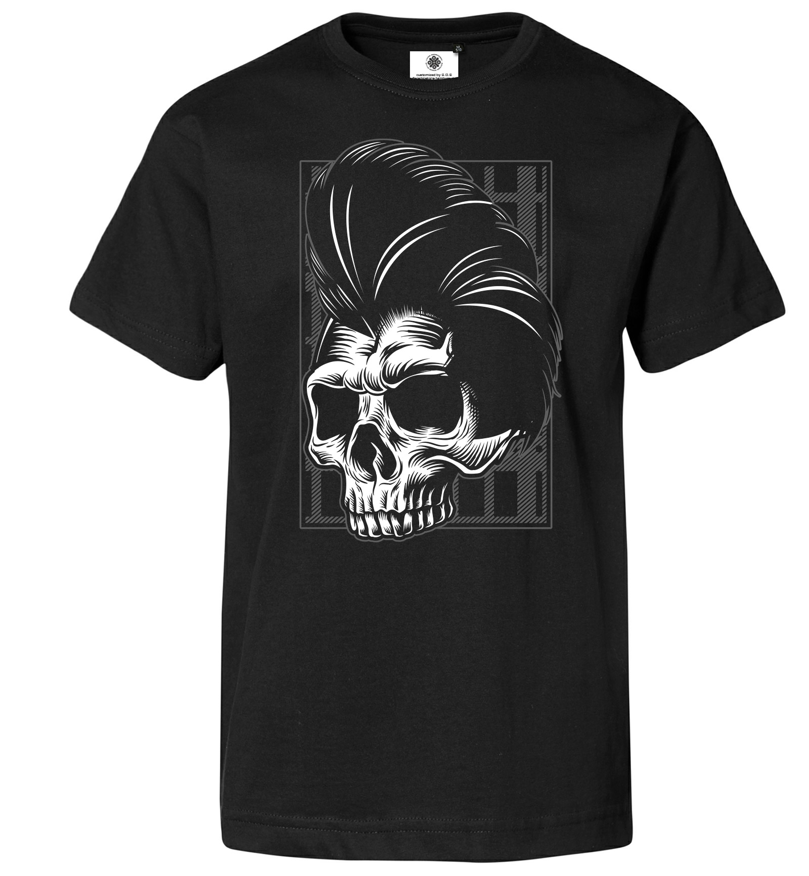 Bedrucktes Herren Rock N Roll T Shirt Rockabilly Skull Flagshipstore Hamburg