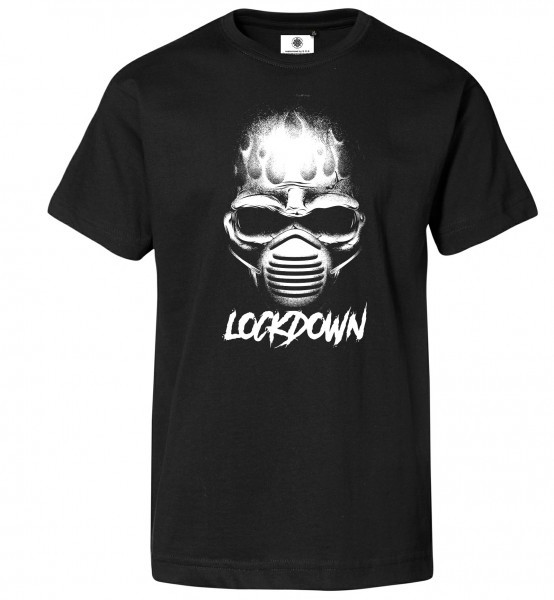 Bedrucktes Herren Virus T-Shirt Lockdown