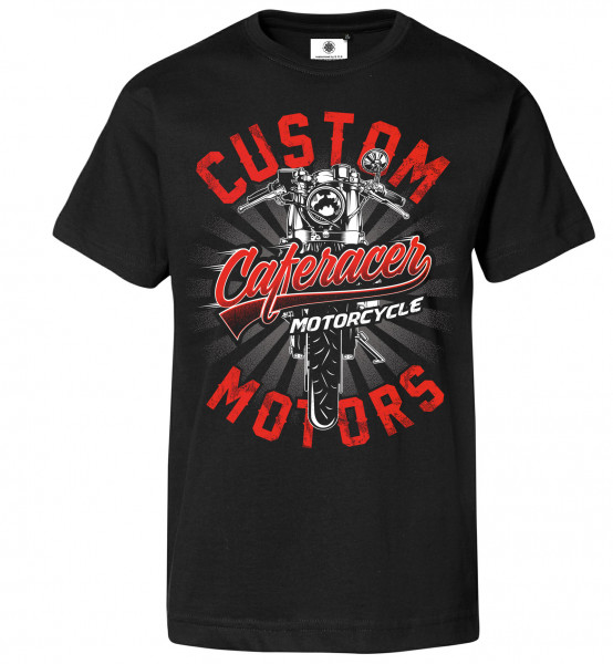 Bedrucktes Herren Custom Motors T-Shirt Caferacer Motorcycle