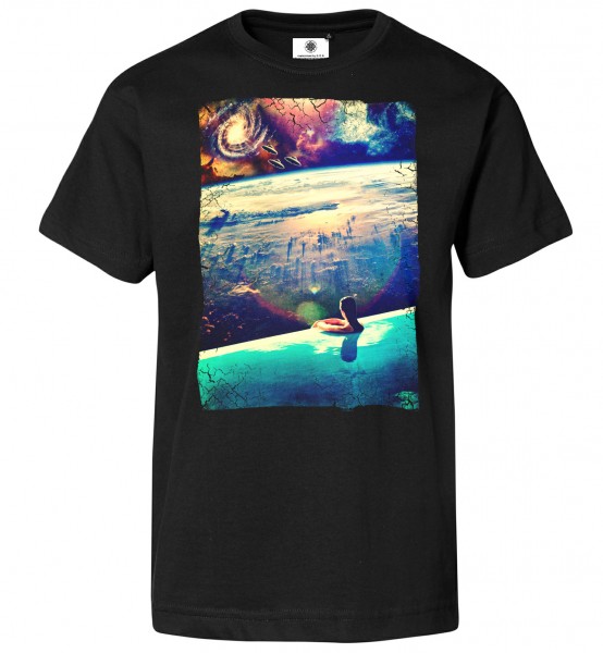 Bedrucktes Herren Psychedelic Ufo T-Shirt Dive