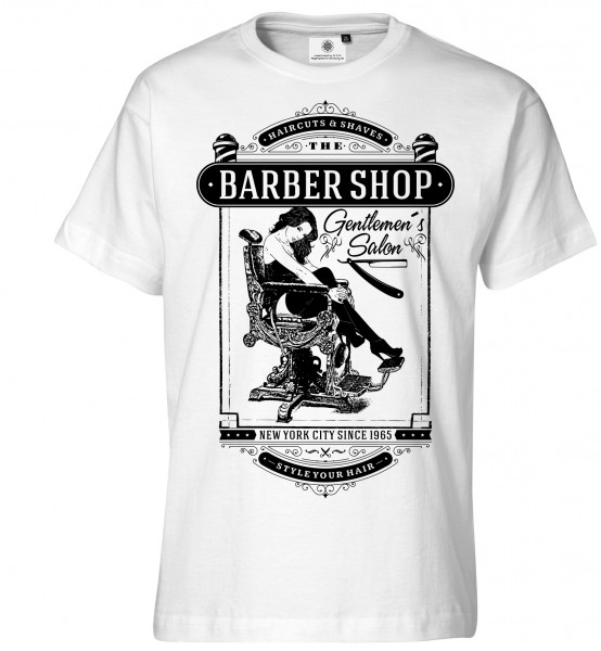 Bedrucktes Herren Old School T-Shirt Gentlemen´s Salon