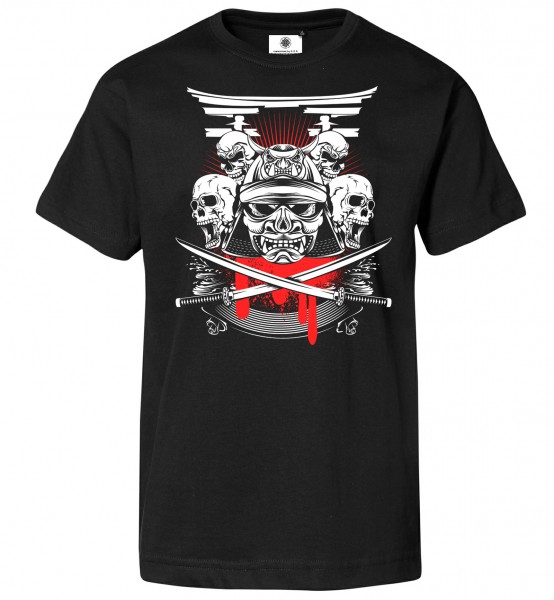 Bedrucktes Herren Catana T-Shirt Samurai Head