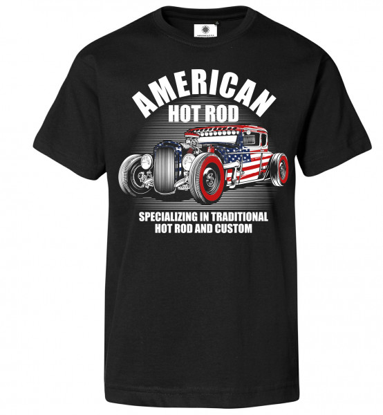 Bedrucktes Herren Racing T-Shirt American Hot Rod