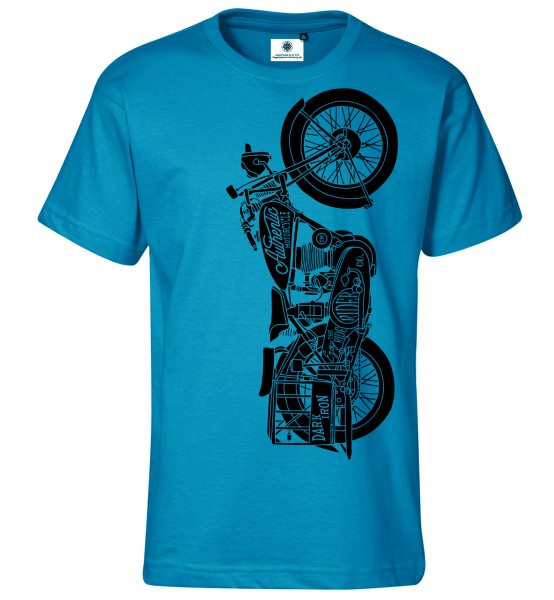 Bedrucktes Herren Motorrad Oldtimer T-Shirt Enjoy the Ride