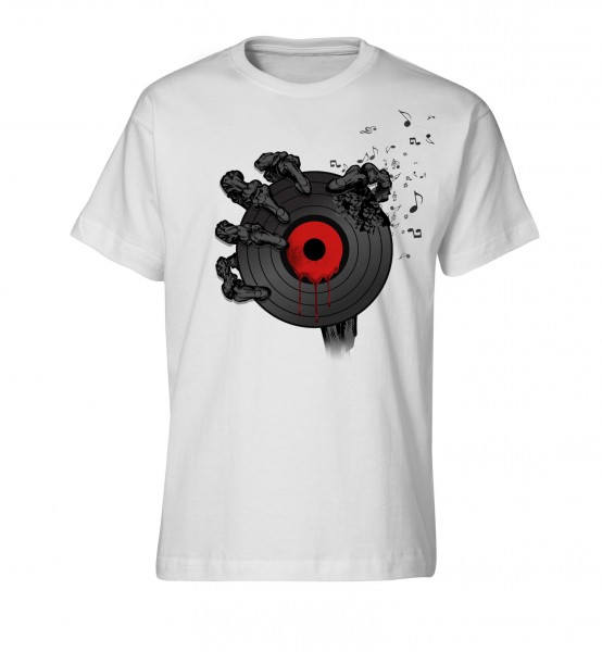 Bedrucktes Herren Streetwear T-Shirt Dead Vinyl