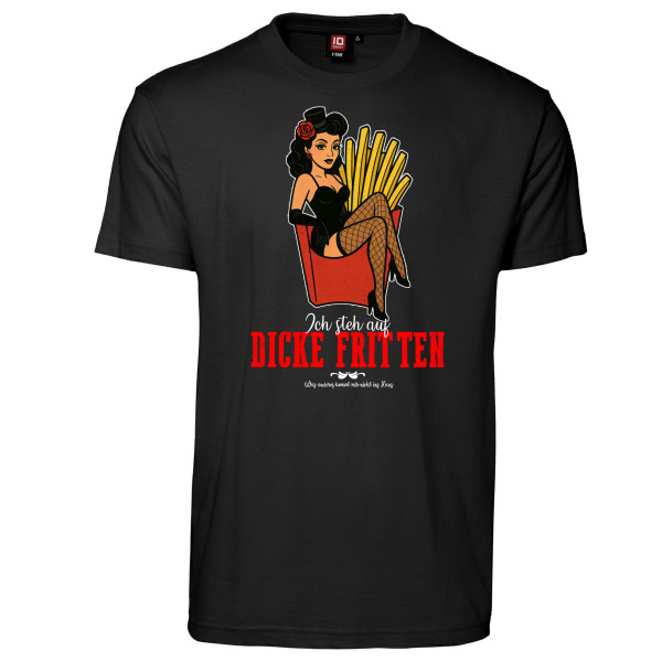 Bedrucktes Herren T-Shirt "Dicke Fritten"