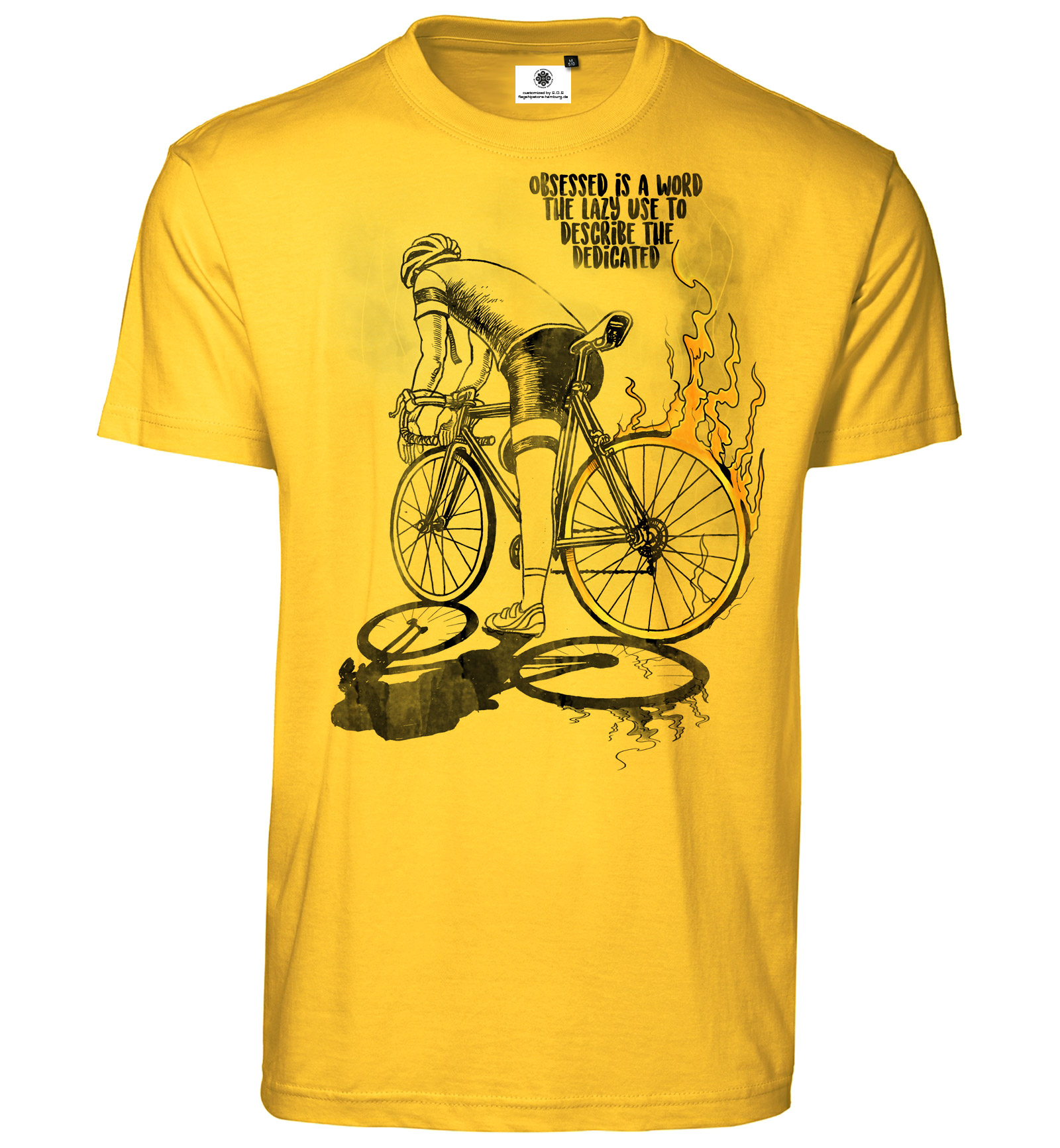 Herren Unisex Kurzarm T-Shirt The Evolution of bikeing Fahrrad Geschichte cycle 