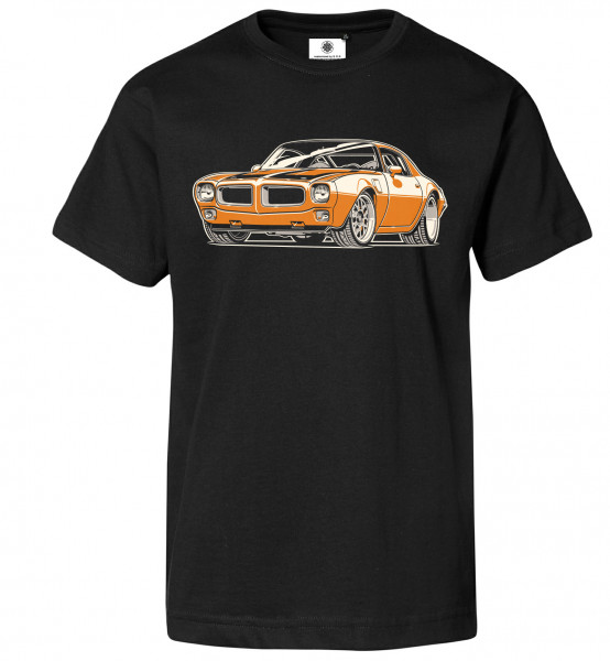 Bedrucktes Herren Muscle Car T-Shirt Pontiac Firebird