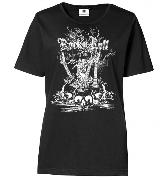 Bedrucktes Damen Rocker T-Shirt Rock´n´Roll