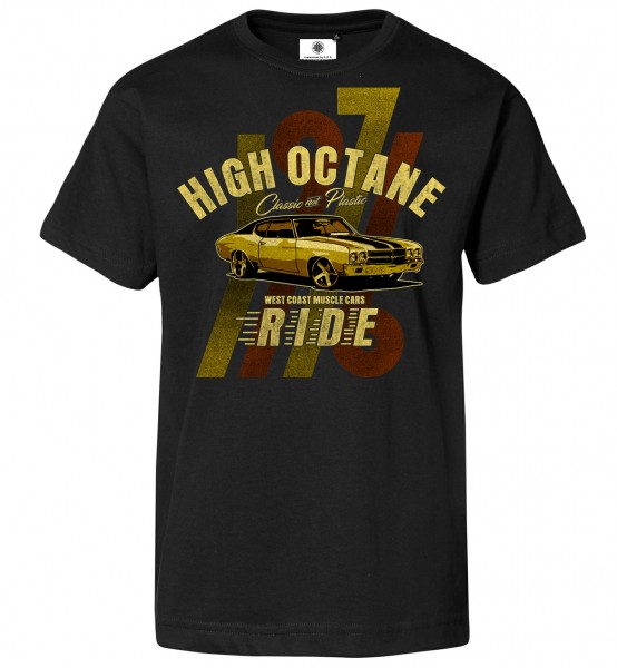 Bedrucktes Herren Muscle Car T-Shirt High Octane