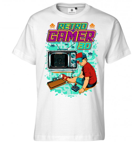 Bedrucktes Herren Videogames T-Shirt Retro Gamer