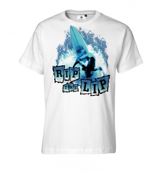 Bedrucktes Herren Surfer T-Shirt Rip the Lip