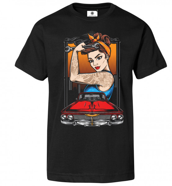 Bedrucktes Herren Rockabilly T-Shirt Rockabella Mechanic