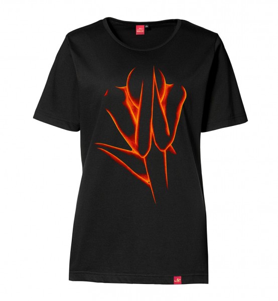 Damen T-Shirt "Silent Decision" (red/black)