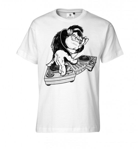 Bedrucktes Herren T-Shirt mit Motiv DJ Kong
