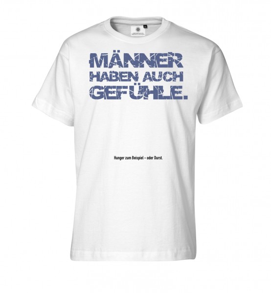 Bedrucktes Herren T-Shirt mit Spruch Männer haben auch Gefühle