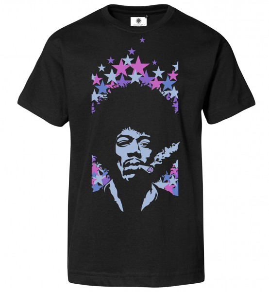 Bedrucktes Herren Rock Star T-Shirt Jimi Hendrix