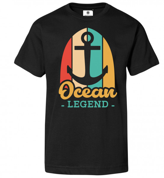 Bedrucktes Herren Retro T-Shirt Ocean Legend