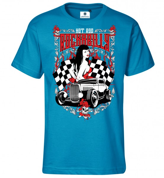 Bedrucktes Herren Rat Rod Rocking T-Shirt Hot Rod Rockabilly 2018