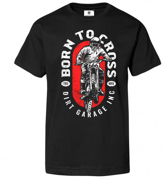 Bedrucktes Herren Motocross T-Shirt Born to Cross
